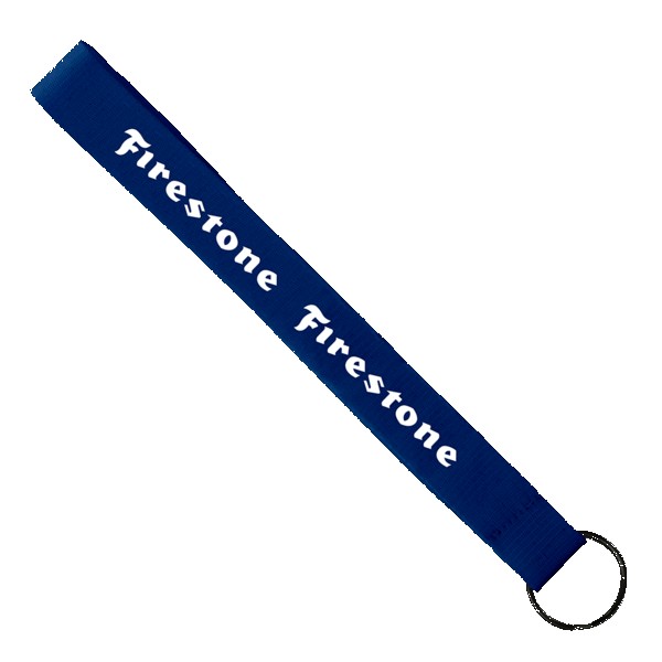 3/4" Sewn Polyester wrist Keychain with Metal Split-Ring 1