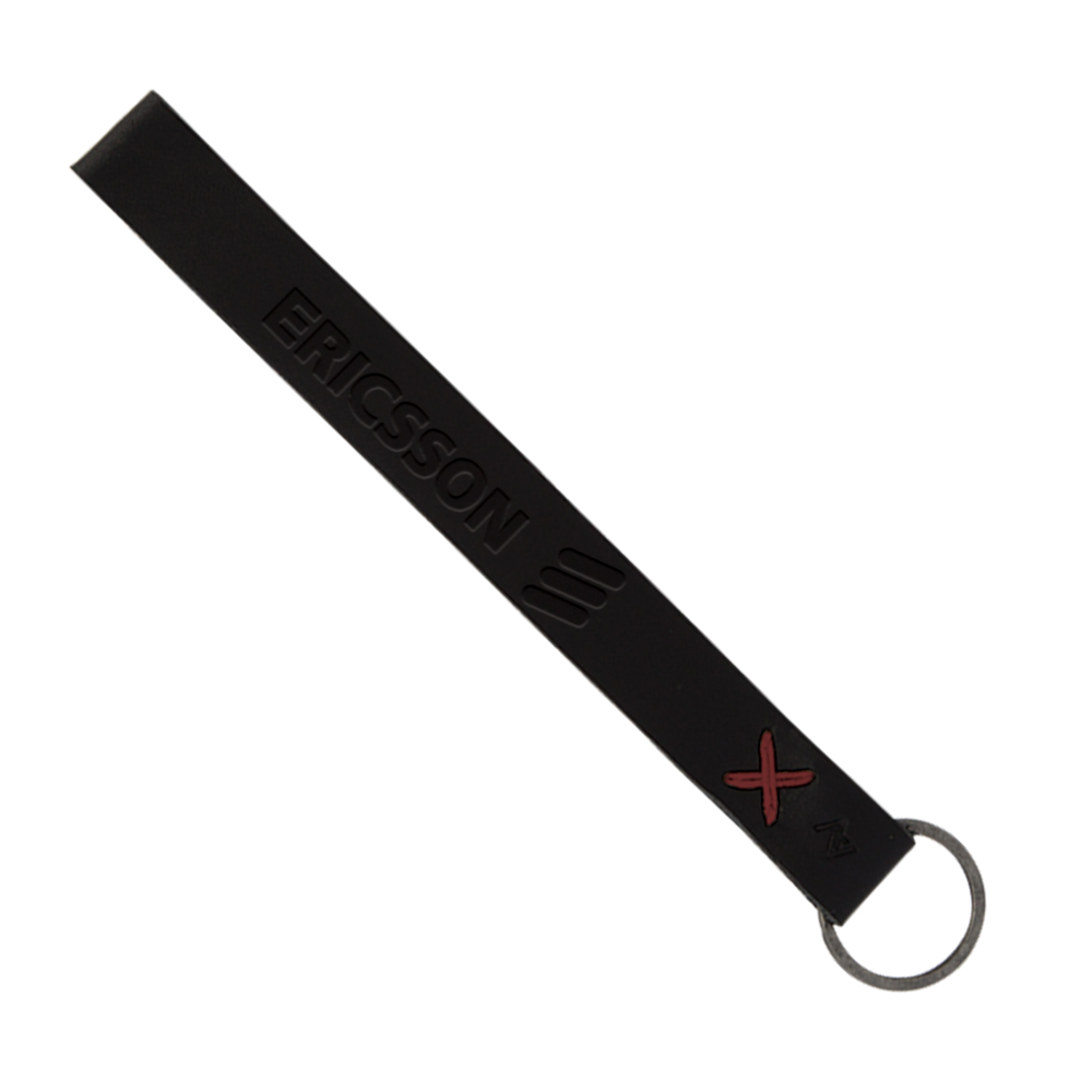 Hayward Leather Wrist Keychain with Metal Split-Ring 1