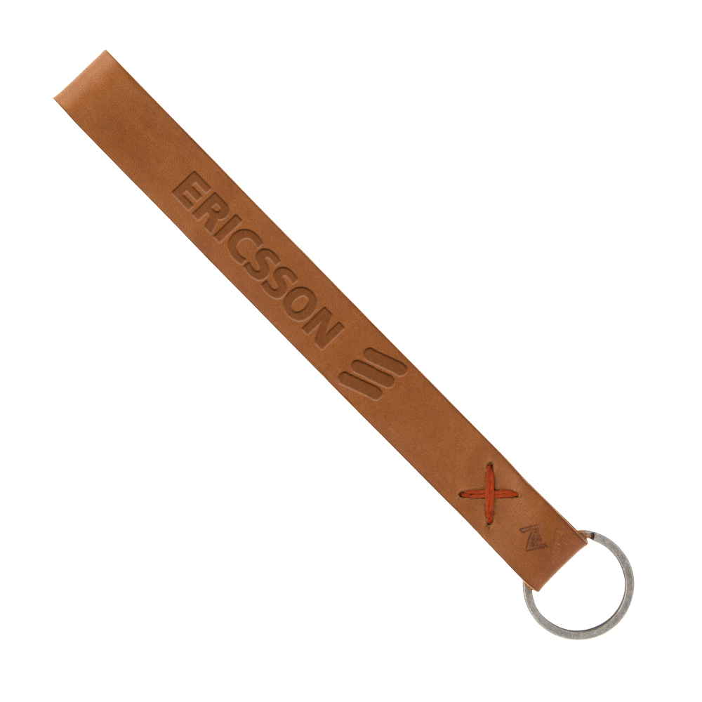 Hayward Leather Wrist Keychain with Metal Split-Ring 1