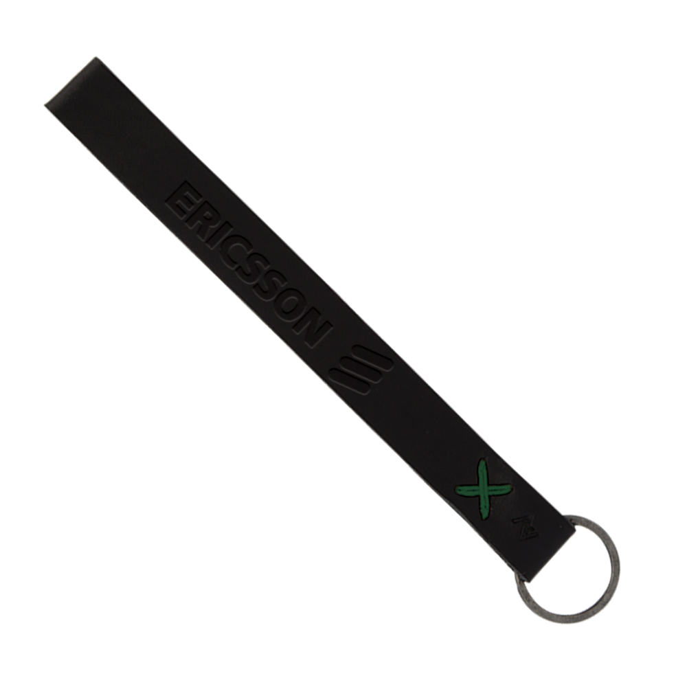 Hayward Leather Wrist Keychain with Metal Split-Ring 1