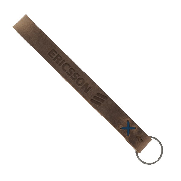 Hayward Leather Wrist Keychain with Metal Split-Ring 1