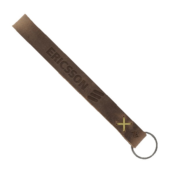 Hayward Leather Wrist Keychain with Metal Split-Ring 1