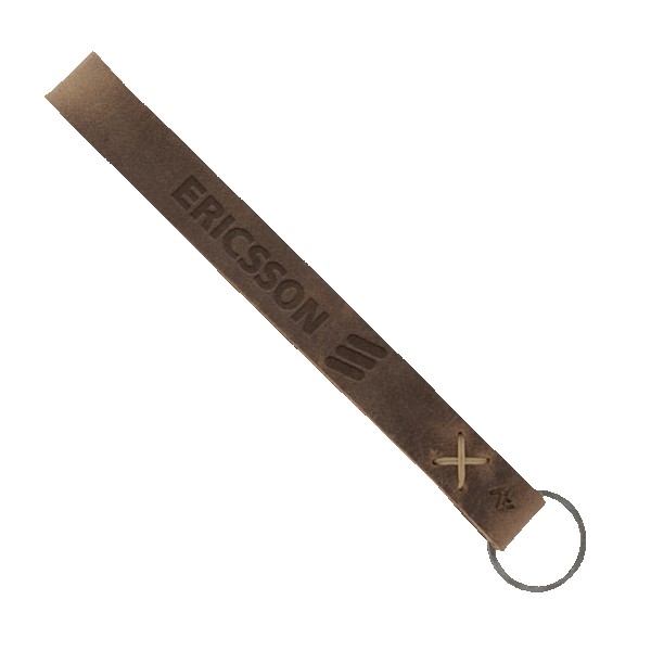 Hayward Leather Wrist Keychain with Metal Split-Ring 1