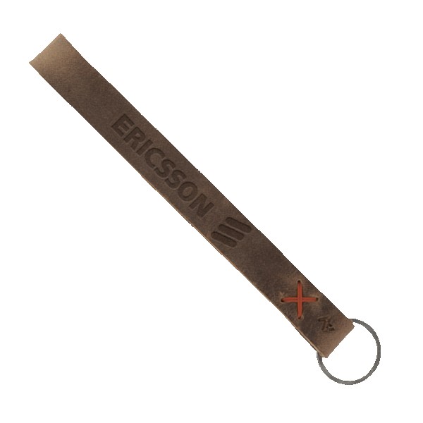 Hayward Leather Wrist Keychain with Metal Split-Ring 1