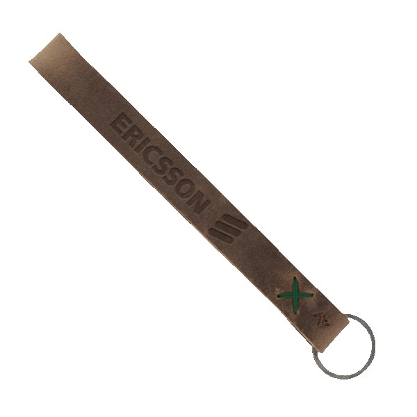 Hayward Leather Wrist Keychain with Metal Split-Ring 1