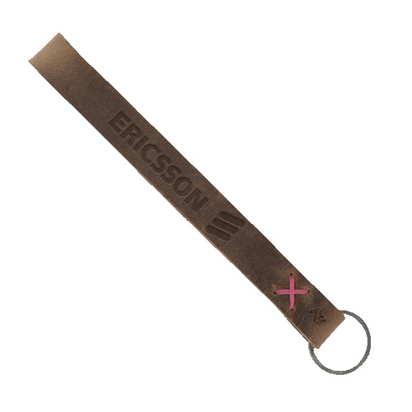 Hayward Leather Wrist Keychain with Metal Split-Ring 1