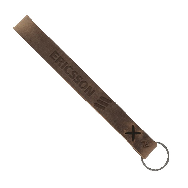 Hayward Leather Wrist Keychain with Metal Split-Ring 1