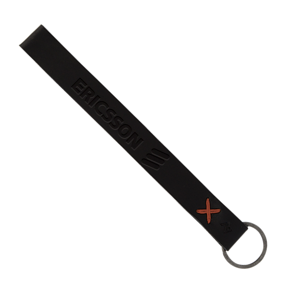 Hayward Leather Wrist Keychain with Metal Split-Ring 1