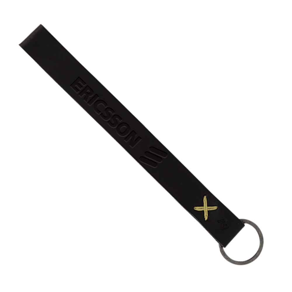 Hayward Leather Wrist Keychain with Metal Split-Ring 1
