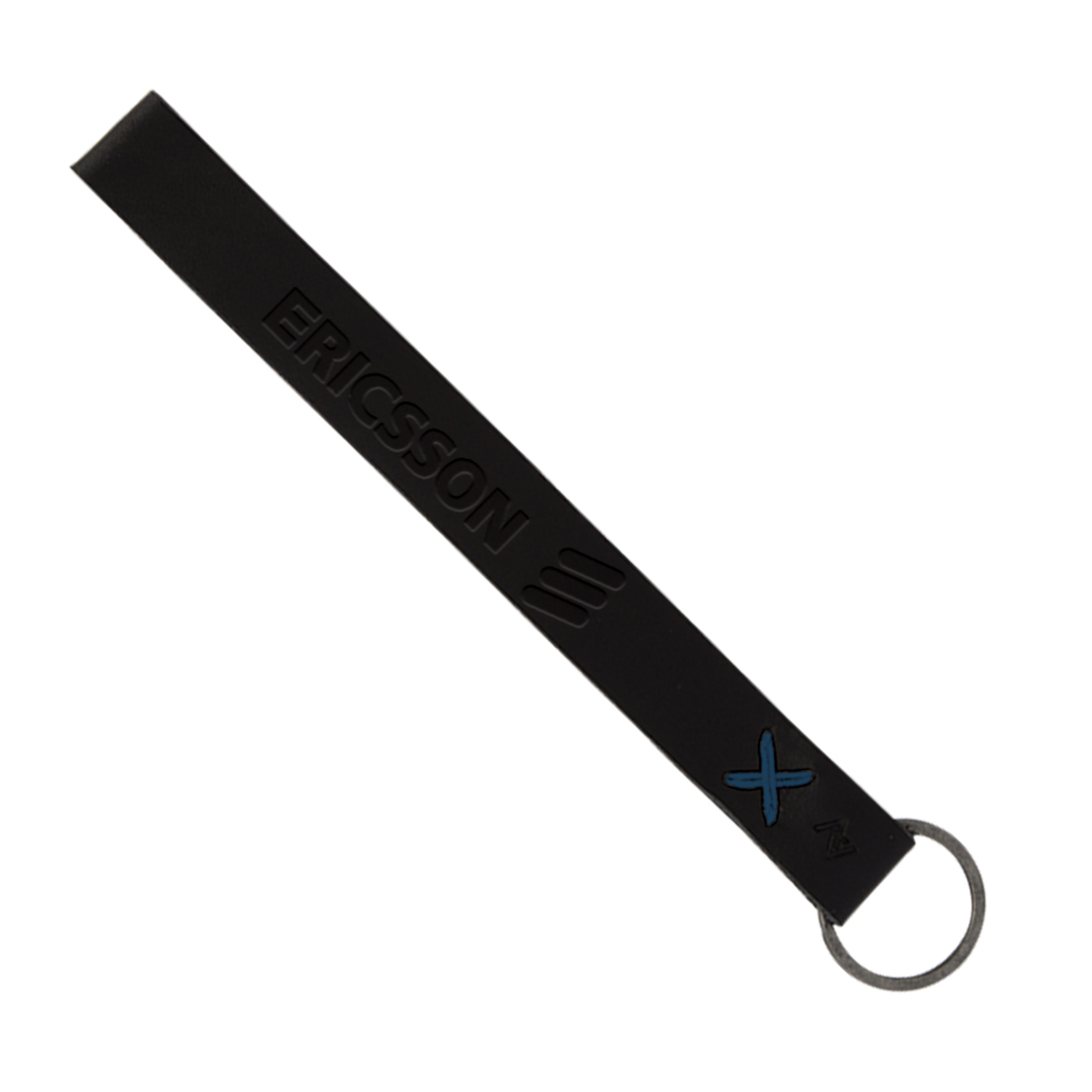 Hayward Leather Wrist Keychain with Metal Split-Ring 1