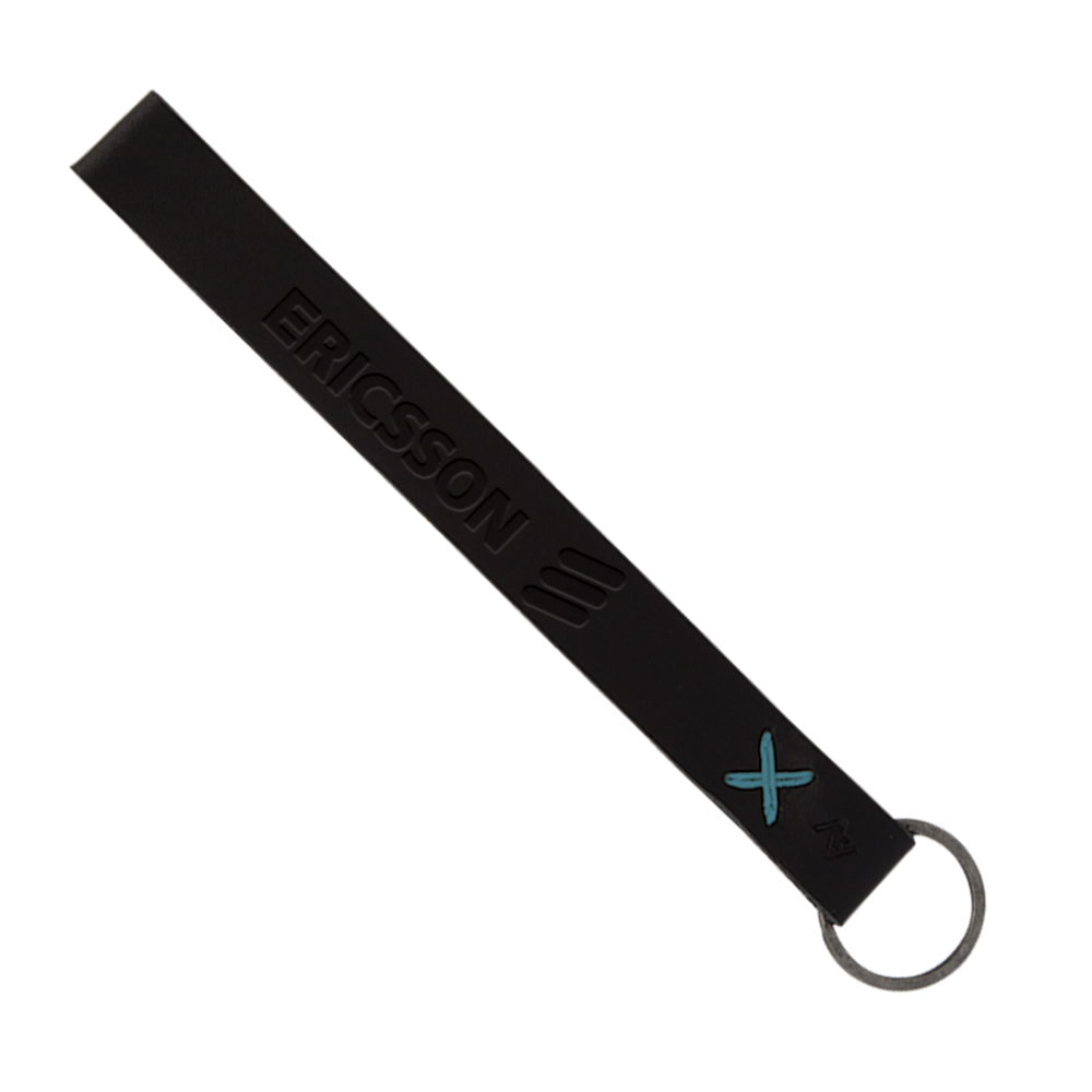 Hayward Leather Wrist Keychain with Metal Split-Ring 1