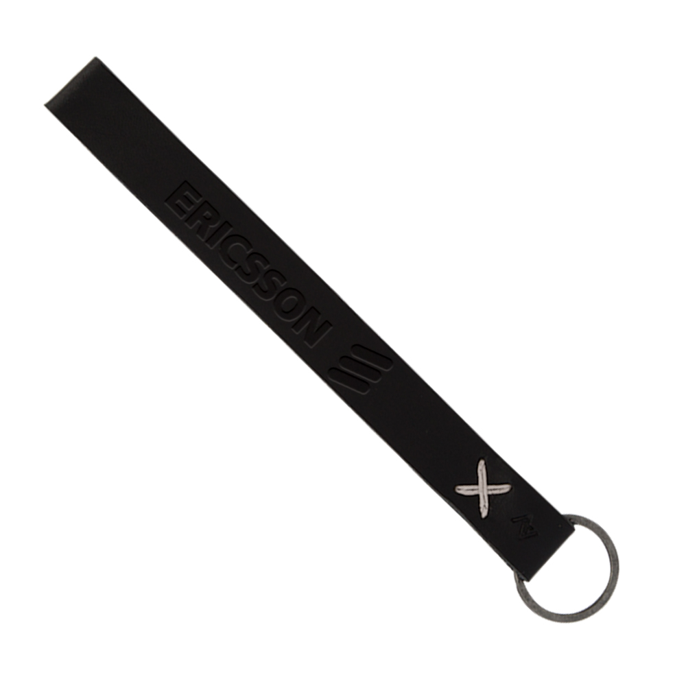 Hayward Leather Wrist Keychain with Metal Split-Ring 1