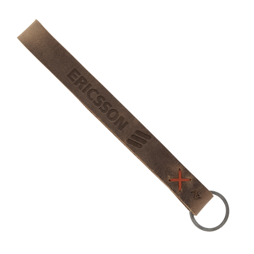 Hayward Leather Wrist Keychain with Metal Split-Ring 1