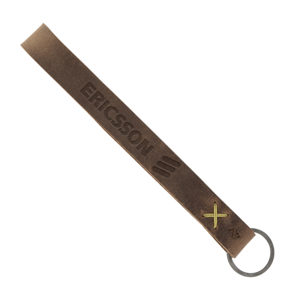 Hayward Leather Wrist Keychain with Metal Split-Ring 1