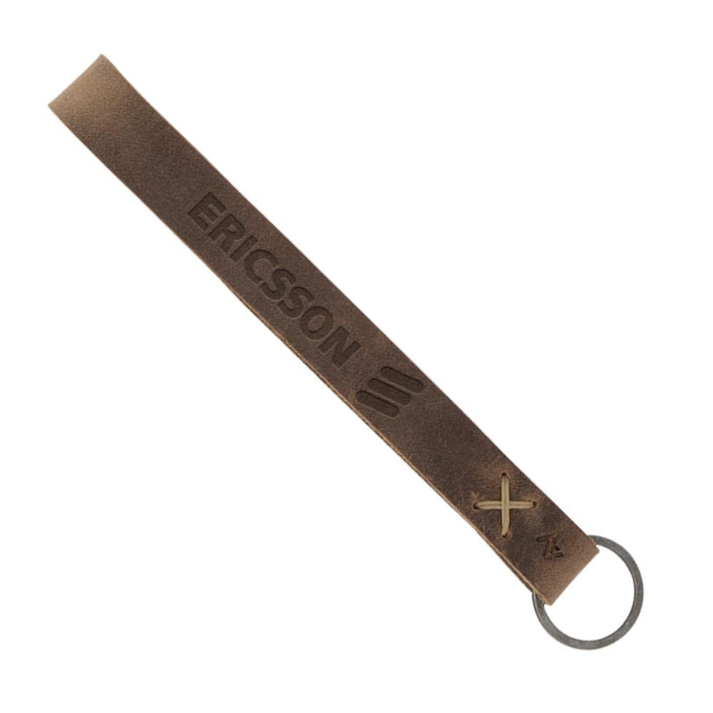 Hayward Leather Wrist Keychain with Metal Split-Ring 1