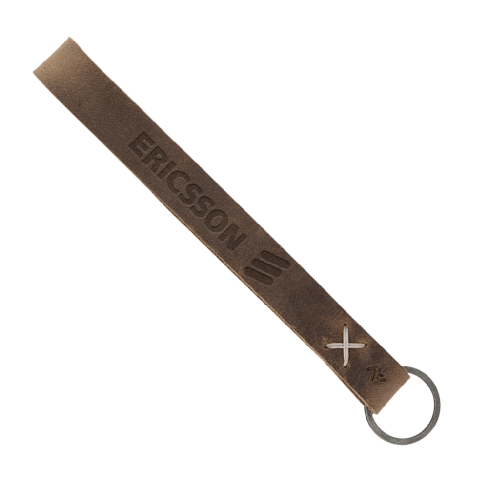 Hayward Leather Wrist Keychain with Metal Split-Ring 1