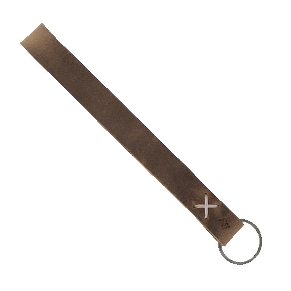 Hayward Leather Wrist Keychain with Metal Split-Ring 1