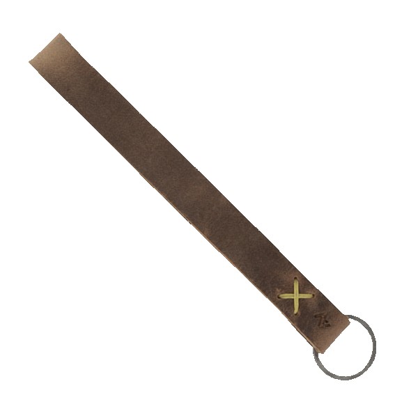 Hayward Leather Wrist Keychain with Metal Split-Ring 1