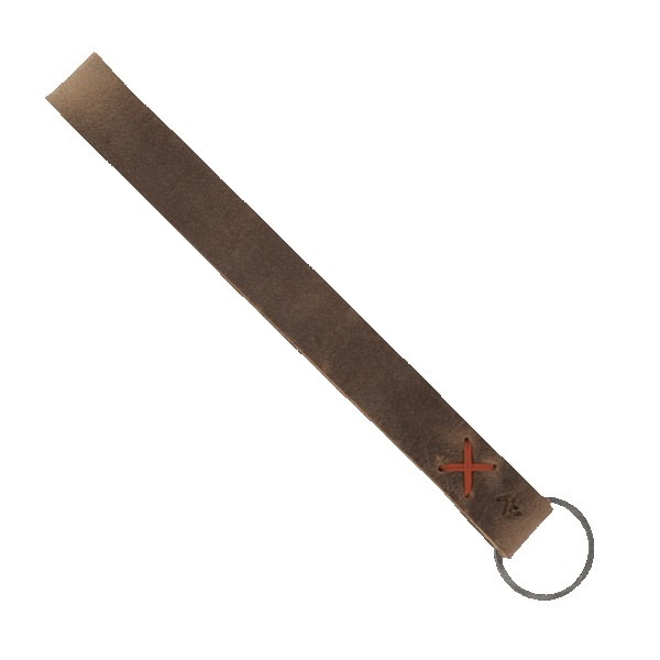 Hayward Leather Wrist Keychain with Metal Split-Ring 1