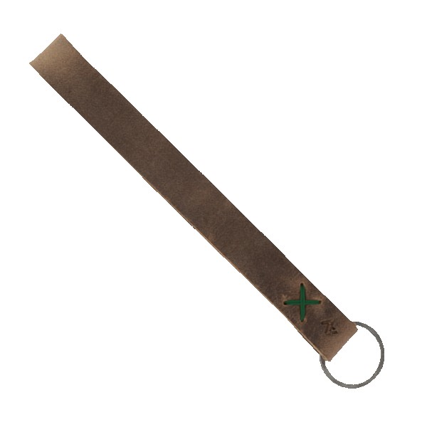 Hayward Leather Wrist Keychain with Metal Split-Ring 1
