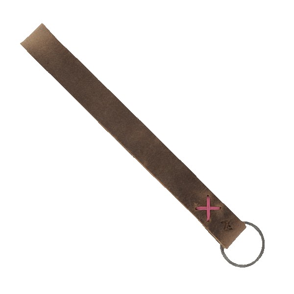 Hayward Leather Wrist Keychain with Metal Split-Ring 1