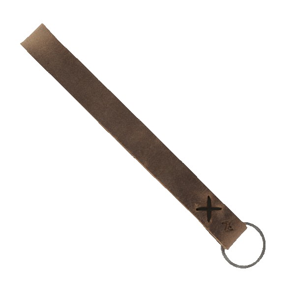 Hayward Leather Wrist Keychain with Metal Split-Ring 1