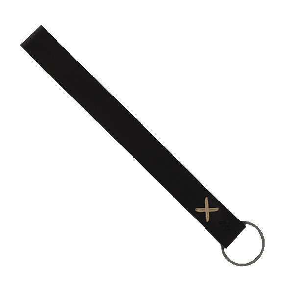 Hayward Leather Wrist Keychain with Metal Split-Ring 1
