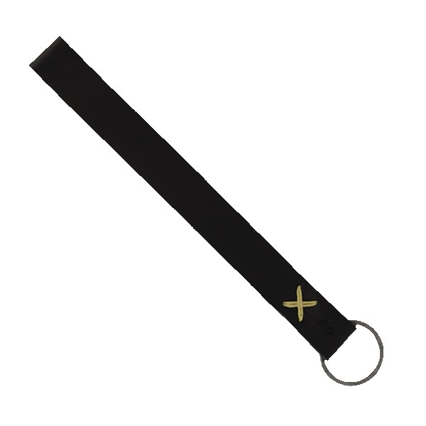 Hayward Leather Wrist Keychain with Metal Split-Ring 1