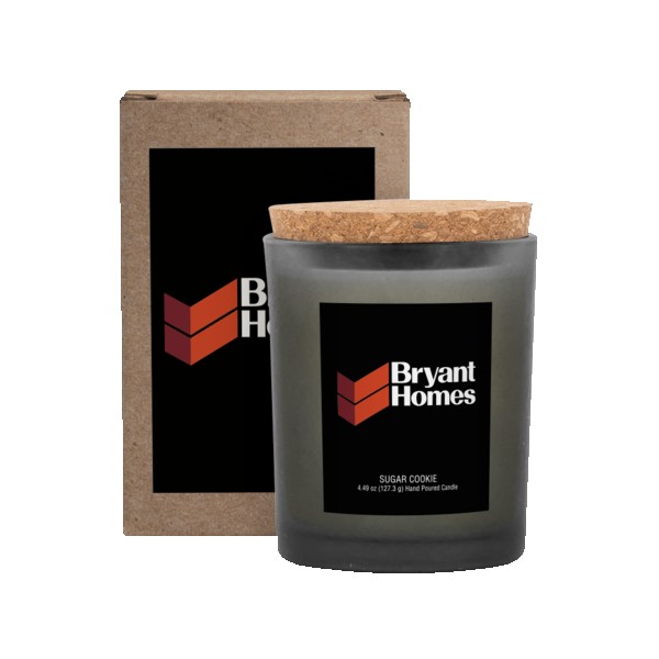 Niva Frosted 6oz Candle With Cork Lid 1