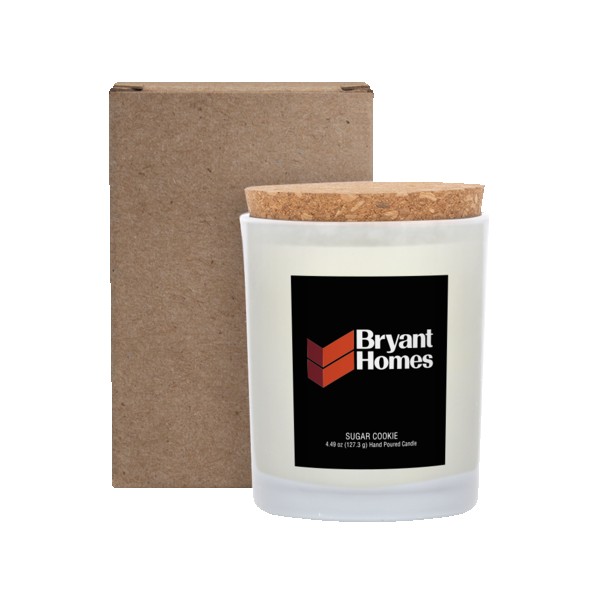 Niva Frosted 6oz Candle With Cork Lid 1