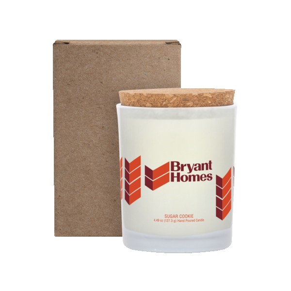 Niva Frosted 6oz Candle With Cork Lid 1