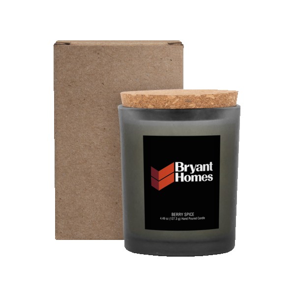Niva Frosted 6oz Candle With Cork Lid 1