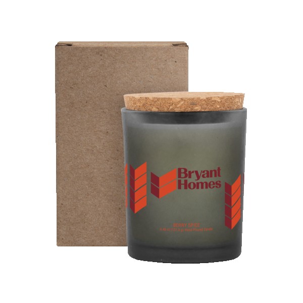 Niva Frosted 6oz Candle With Cork Lid 1