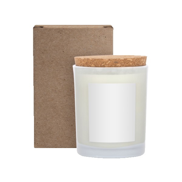 Niva Frosted 6oz Candle With Cork Lid 1