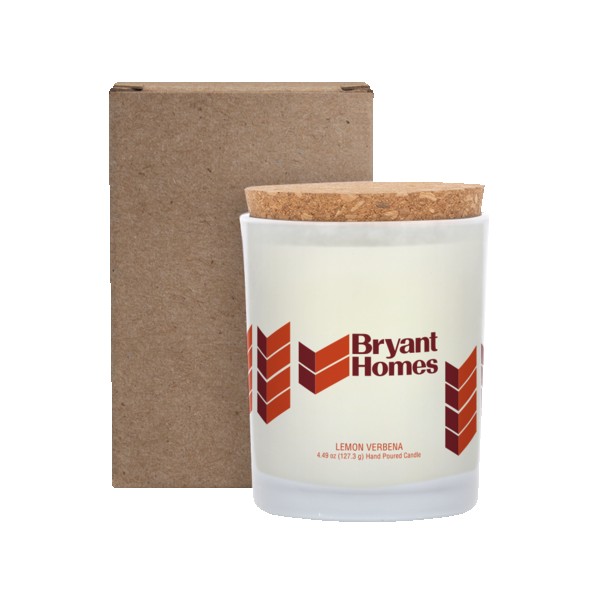 Niva Frosted 6oz Candle With Cork Lid 1
