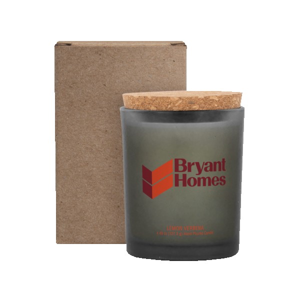Niva Frosted 6oz Candle With Cork Lid 1
