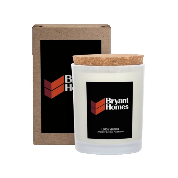 Niva Frosted 6oz Candle With Cork Lid 1