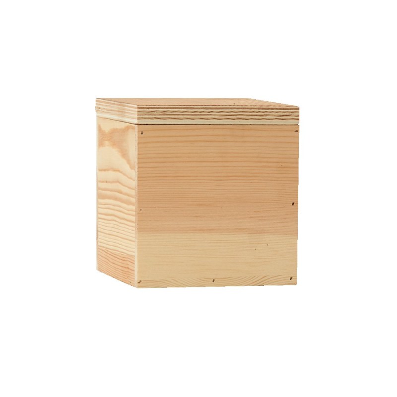 4" x 4" Small Square Wooden Box 1 4" x 4" Small Square Wooden Box 1