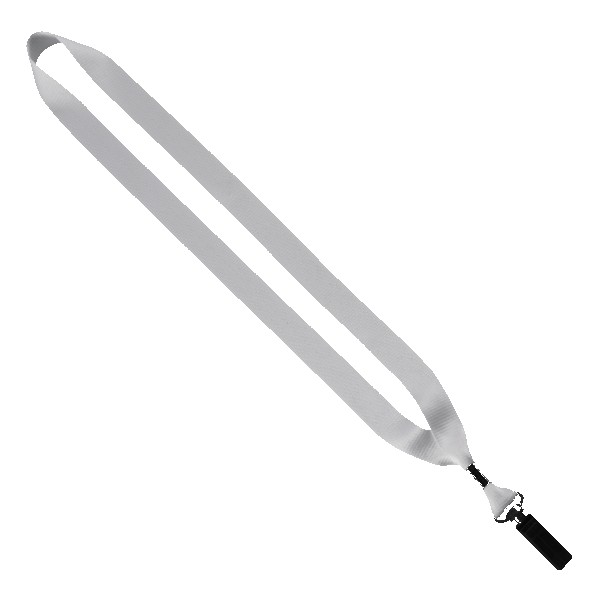 3/4" Polyester Lanyard with Bulldog Clip 1