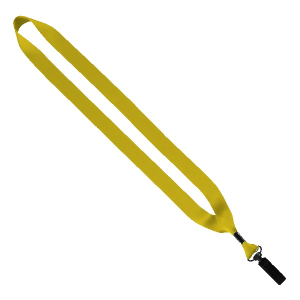 3/4" Polyester Lanyard with Bulldog Clip 1