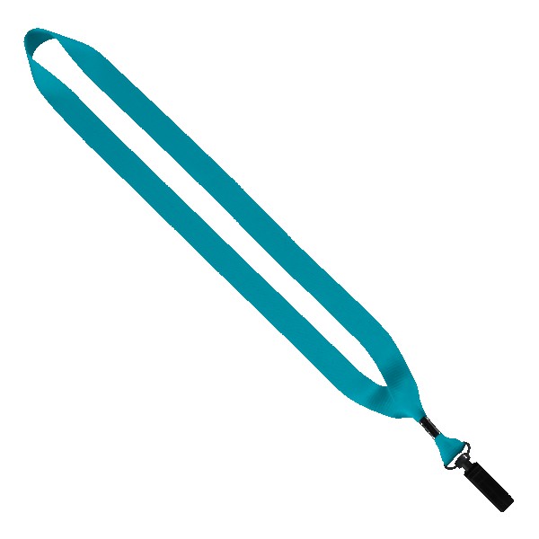 3/4" Polyester Lanyard with Bulldog Clip 1