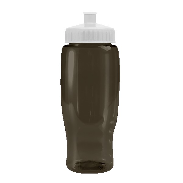 Pedal Pusher 27oz Recycled Transparent Contour Bottle w/Push-Pull Lid 1