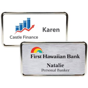 Columbus Express Metal Name Badge (standard 3 x 1-5/8) 1 Columbus Express Metal Name Badge (standard 3 x 1-5/8) 1