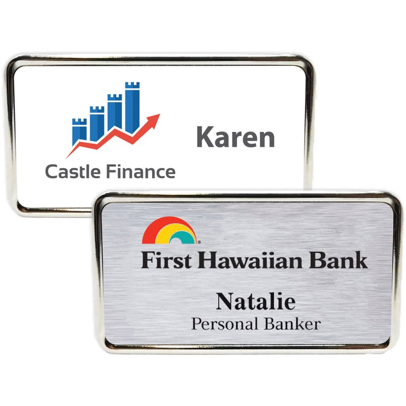 Columbus Express Metal Name Badge (standard 3 x 1-5/8) 1 Columbus Express Metal Name Badge (standard 3 x 1-5/8) 1