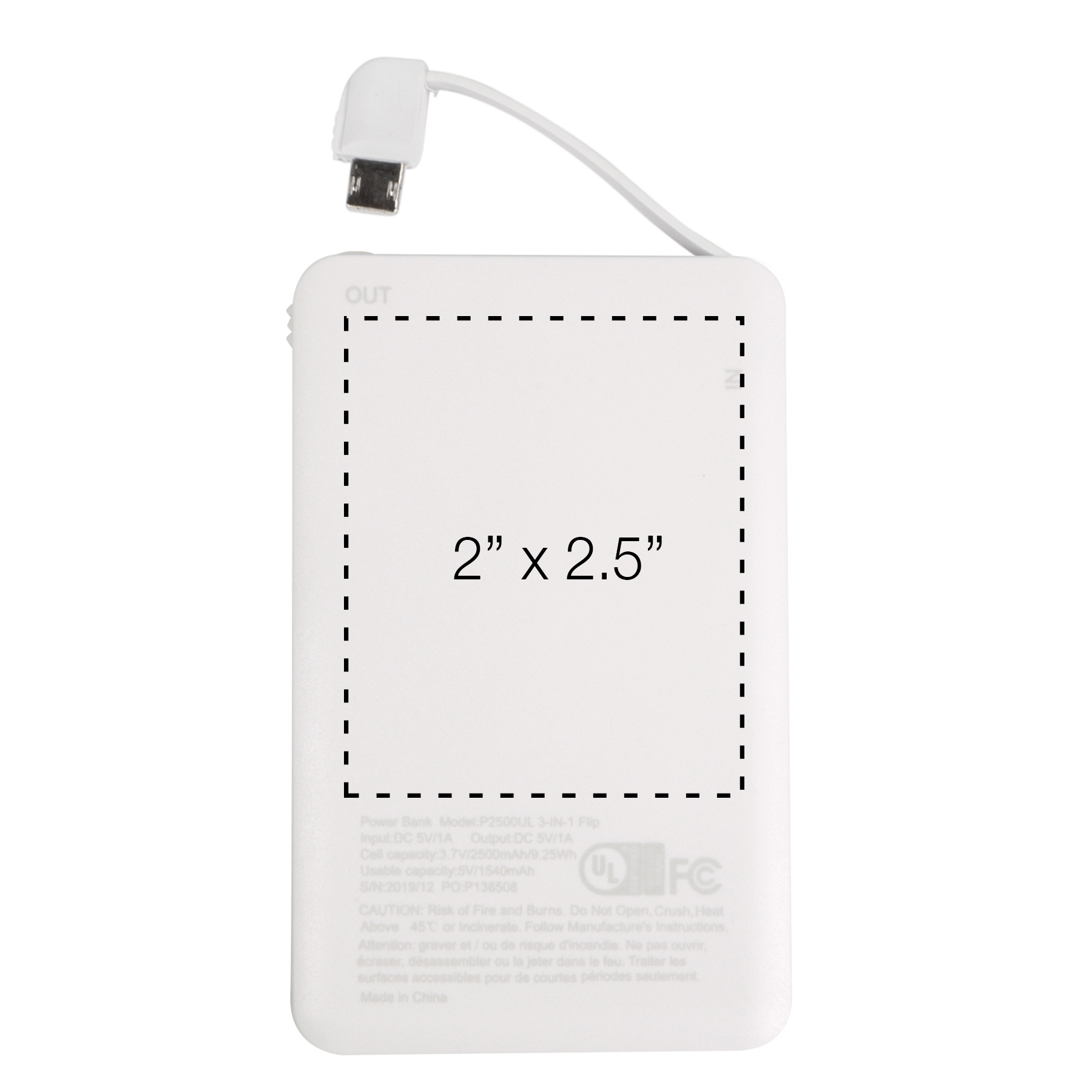 iTwist 2,500mAh UL 3-in-1 Power Bank 1