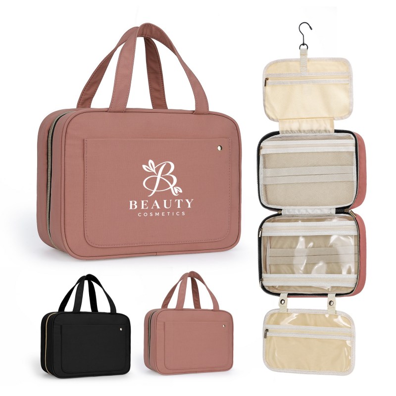 Water-Resistant Nylon Hanging Toiletry Bag 1 Water-Resistant Nylon Hanging Toiletry Bag 1