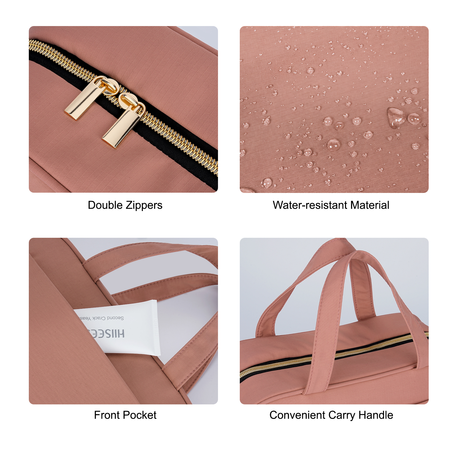 Water-Resistant Nylon Hanging Toiletry Bag 1