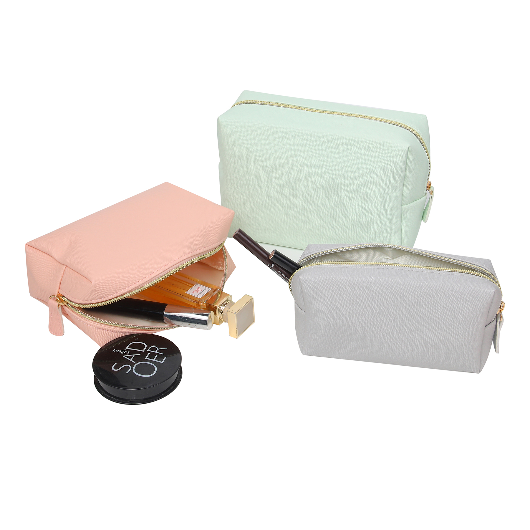 PU Leather Toiletry Bag - Makeup, Toiletries and Tech Accessories 1