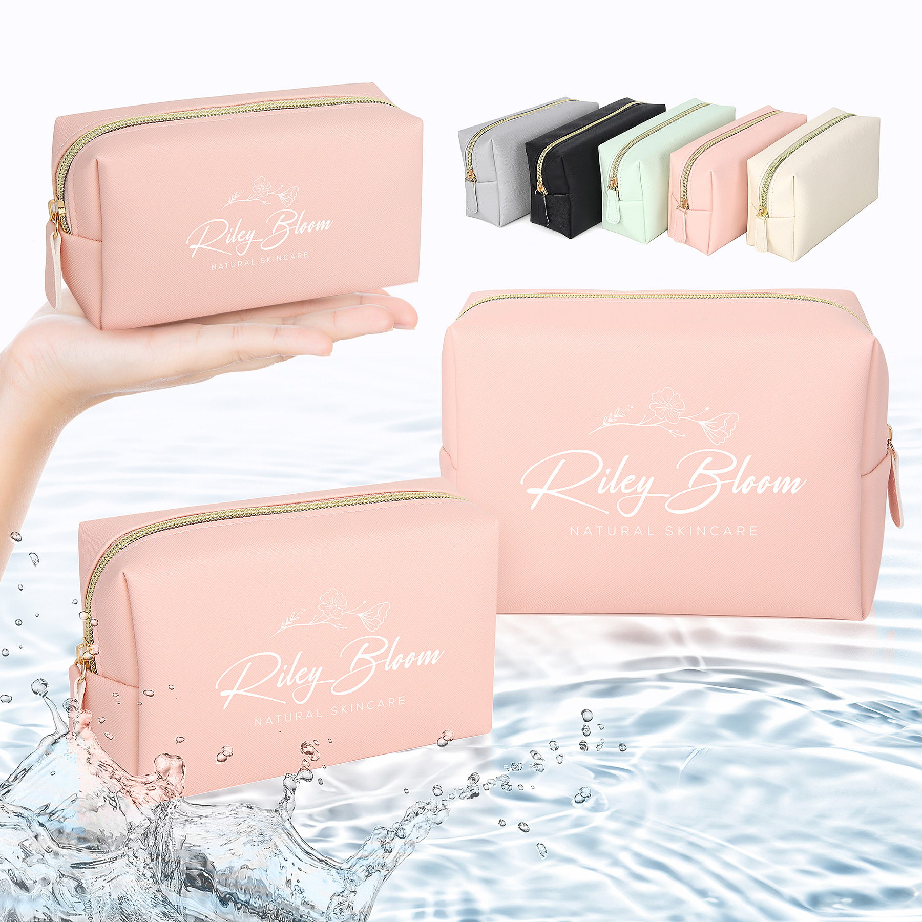 PU Leather Toiletry Bag - Makeup, Toiletries and Tech Accessories 1