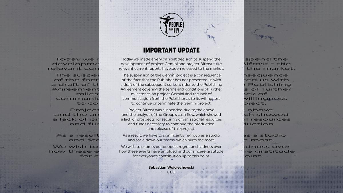 People Can Fly Cancels Two Major Projects, Gamers Speculate on Outriders 2 Fate People Can Fly Cancels Two Major Projects, Gamers Speculate on Outriders 2 Fate